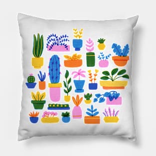 Risograph Houseplants Pillow