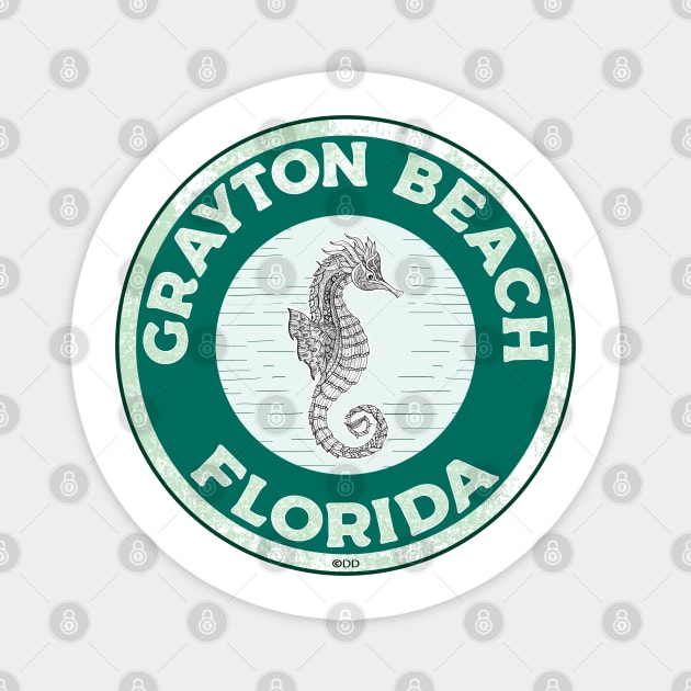 Grayton Florida Crab 30A 30 A Emerald Coast Walton County Magnet by TravelTime