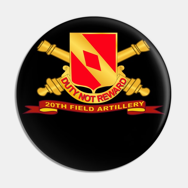 20th Field Artillery w Br - Ribbon Pin by twix123844