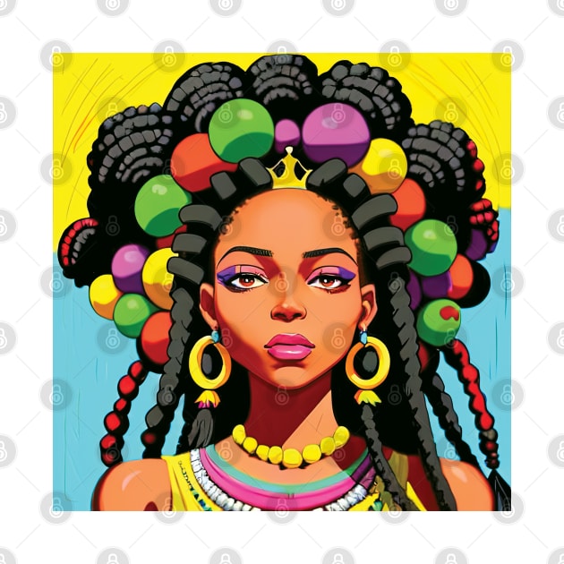 Black Woman with Beautiful Dreadlocks by IDesign23