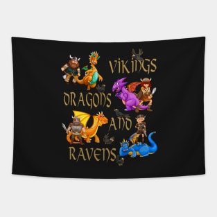 Vikings, Dragons, and RAVENS Tapestry