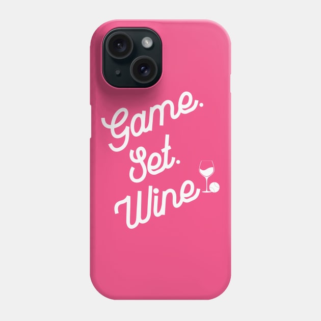 Tennis Funny Game Set Wine Phone Case by MalibuSun