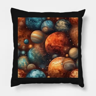 Planets Pattern Pillow