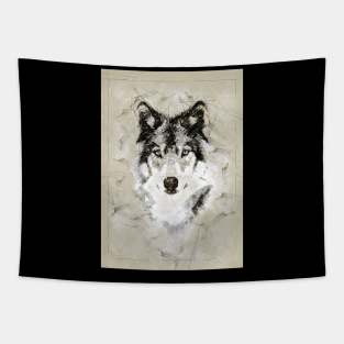 Wolf Sketch Tapestry