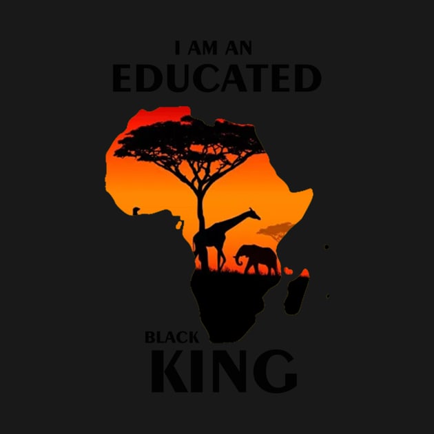 Educated Black King Awesome African American by TheOptimizedCreative