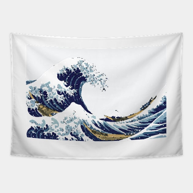 The Great Wave off Kanagawa Tapestry by snowshade