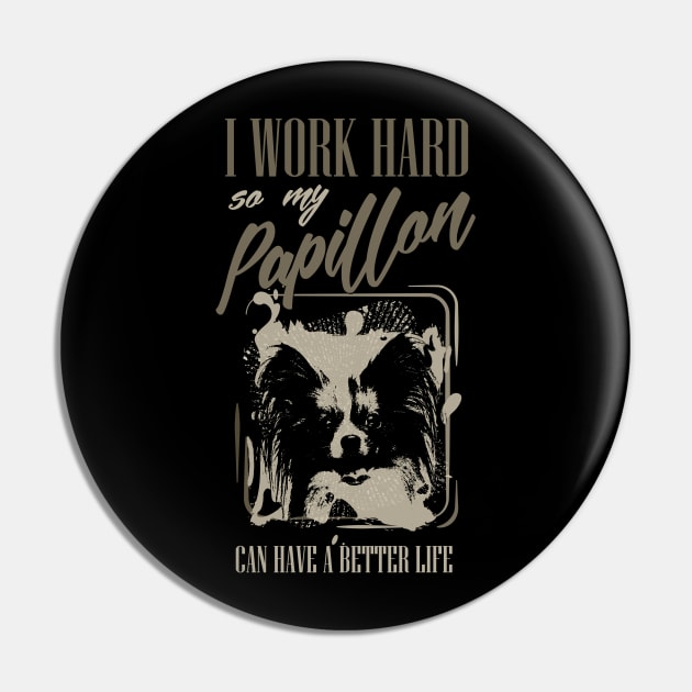 Papillon -Continental Toy Spaniel Pin by Nartissima