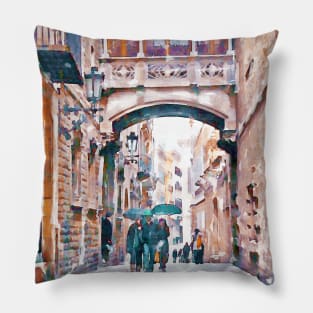 Carrer del Bisbe - Barcelona Pillow