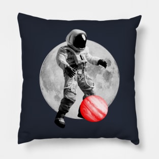 astronaut playing Volleyball Pillow