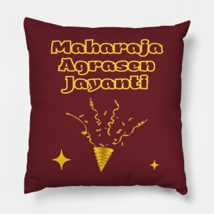 Indian Festivals - Maharaja Agrasen Jayanti Pillow