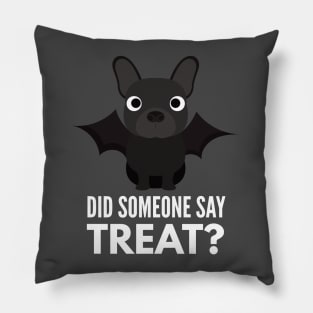 French Bulldog Halloween Trick or Treat Pillow