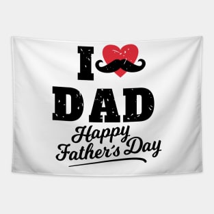 I Heart Dad Happy Father's Day Great Papa Gifts Tapestry