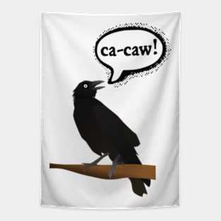 Ca-caw said the crow Tapestry