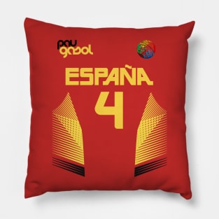 Pau Gasol Retro Spain Euro National Basketball Fan Art Pillow