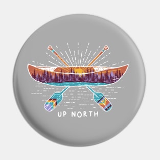 Up North Canoe Pin