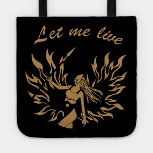 Let me Live gold - Claire Redfield Tote