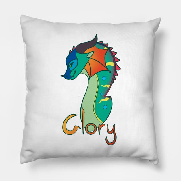 Wings of Fire Glory Pillow by DuskShadowDraws