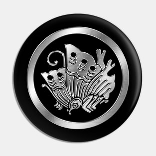 Taira Clan Kamon Silver Chrome Pin