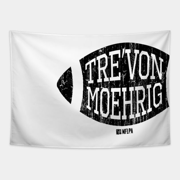 Tre'von Moehrig Las Vegas Football Tapestry by TodosRigatSot