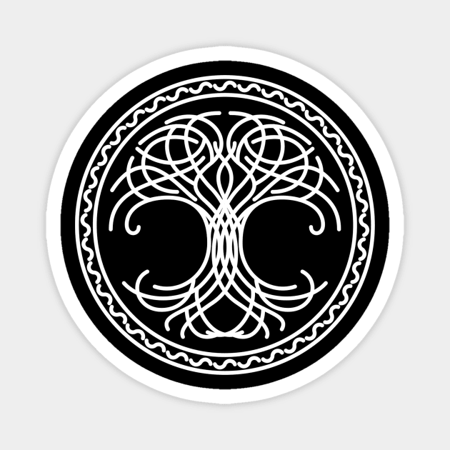 Nordic Celtic Tree Of Life Magnet by wbdesignz