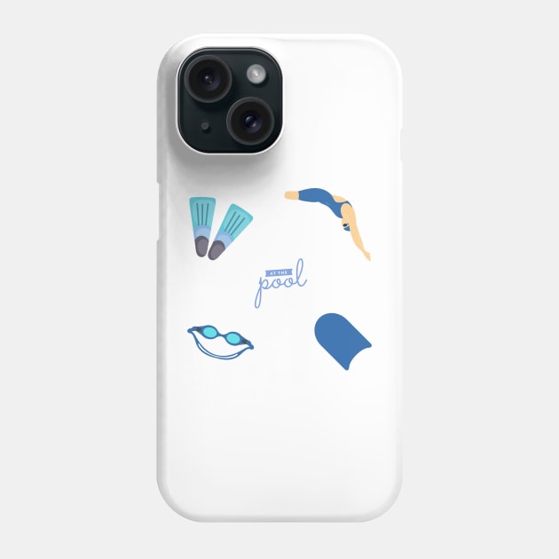 Competitive Swimming Variety Pack Phone Case by stickersbyjori