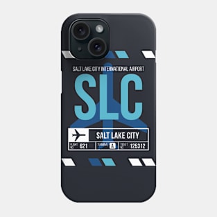 Salt Lake City (SLC) Airport Code Baggage Tag Phone Case