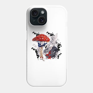 Mushroom and Hare Phone Case