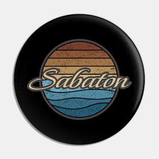 Sabaton Retro Waves Pin