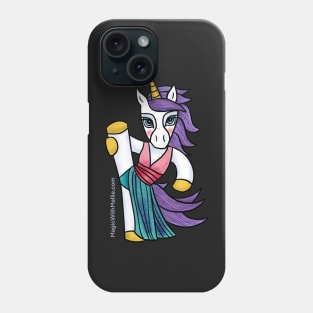 Pink + Green Dancer Unicorn - Original Illustration Phone Case