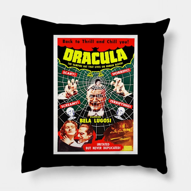 Dracula (1931) 2 Pillow by GardenOfNightmares