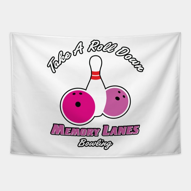 Memory Lanes Bowling Tapestry by straightupdzign