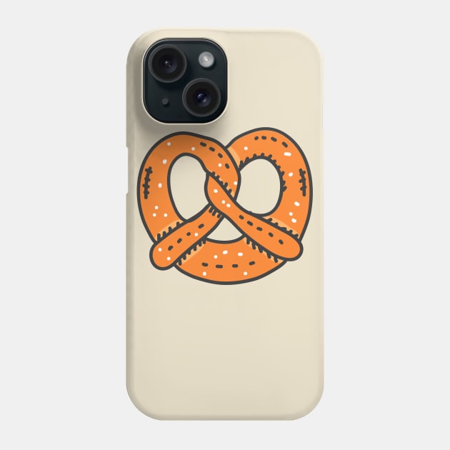 Pretzel heart Phone Case by UniqueDesignsCo