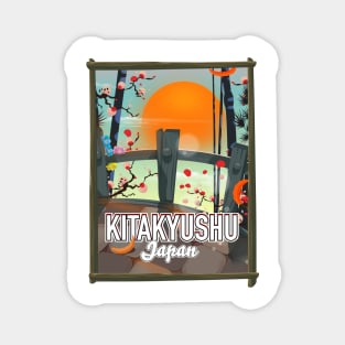 Kitakyushu Japan travel poster Magnet