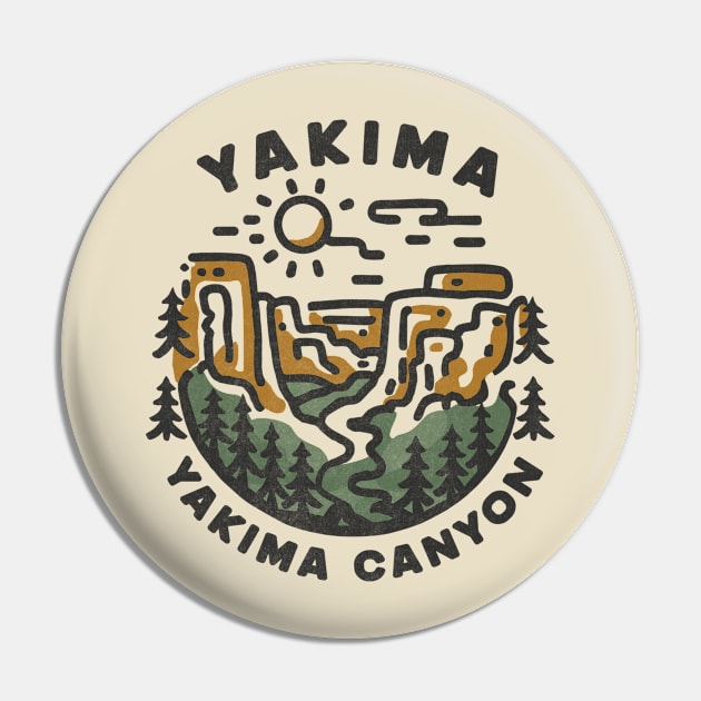 Yakima Canyon Pin by Tees For UR DAY