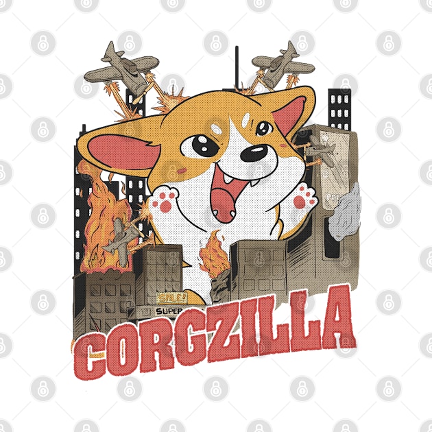 Corgzilla by FanaticTee