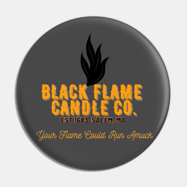 Black Flame Candle Pin by pixiedustparadise