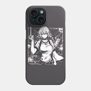 Enchanting Sakura - Digital Anime Woman Character Phone Case