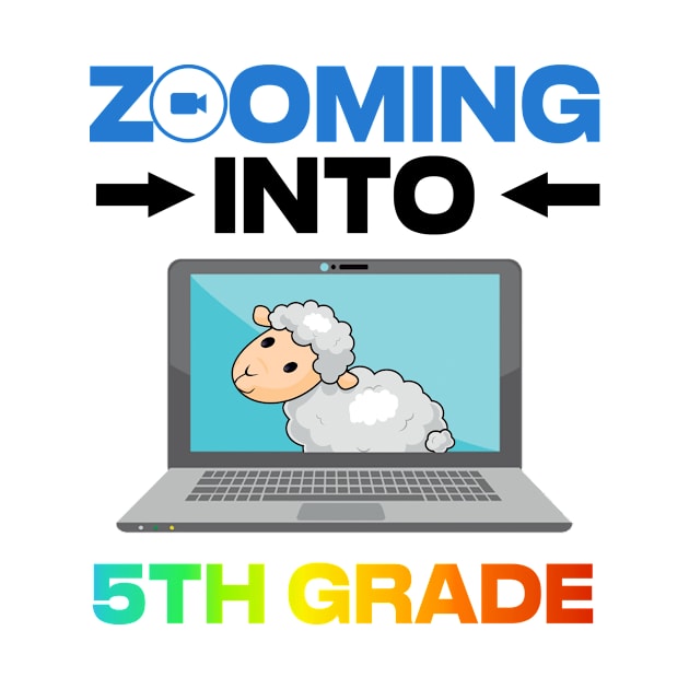 Zooming Into 5th Grade Back to School 2020 Quarantine Llama by Hound mom