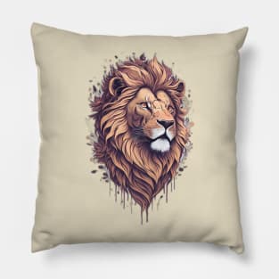 Whimsical Lion Majesty Pillow