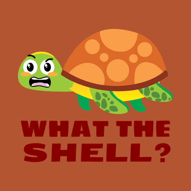 What the Shell? - Turtle Pun by Allthingspunny