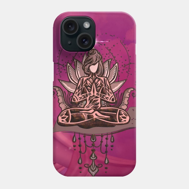 Wonderful lotus with women Phone Case by Nicky2342