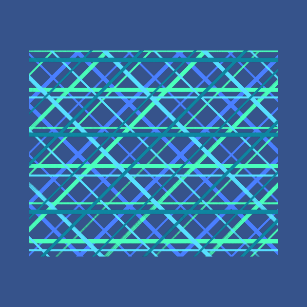 Mesh Pattern with Ocean Based Colors by ALifeSavored