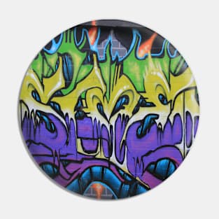 Graffiti Neck Gator Cool Urban Art Pin