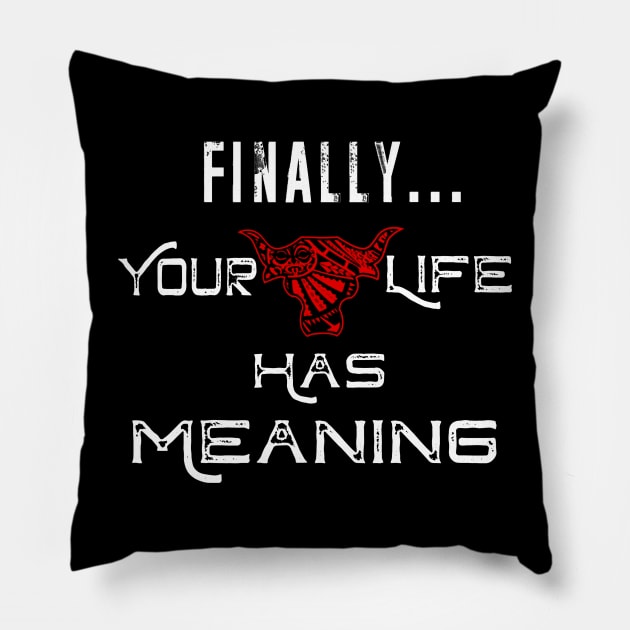 WWE Heel Rock Quote Pillow by FineAndDandy