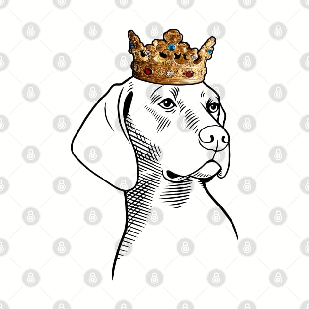 Plott Hound Dog King Queen Wearing Crown by millersye