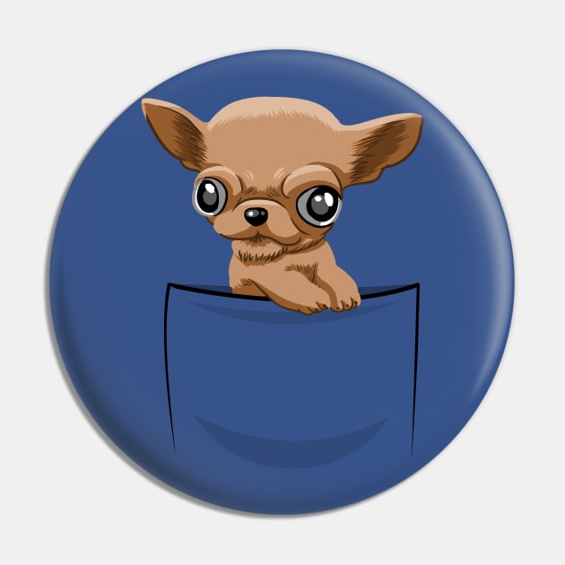 Chihuahua pocket Pin by albertocubatas