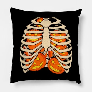 Pumpkin skeleton Pillow