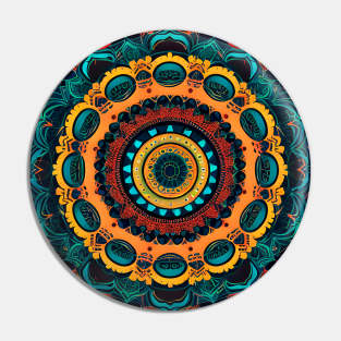 Colorburst Mandala Pin