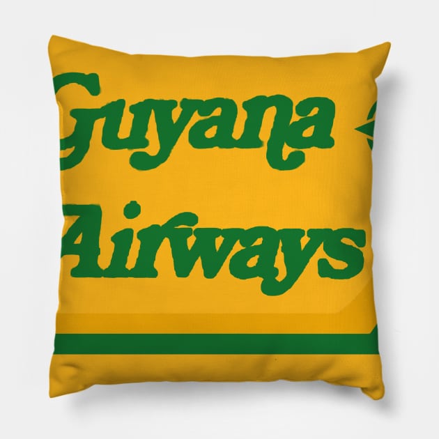 Guyana Airways Pillow by thighmaster