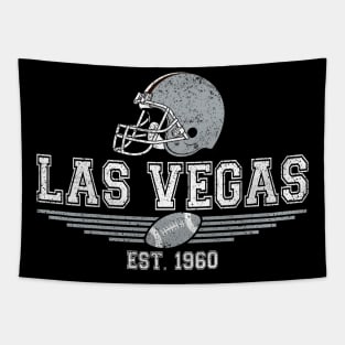 Las Vegas Vintage Football Est 1960 Raider Retro At Game Day Tapestry